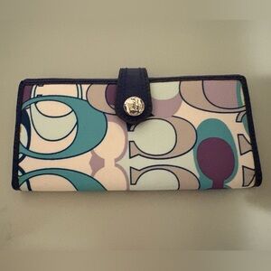 Coach Multicolor Patterned Wallet